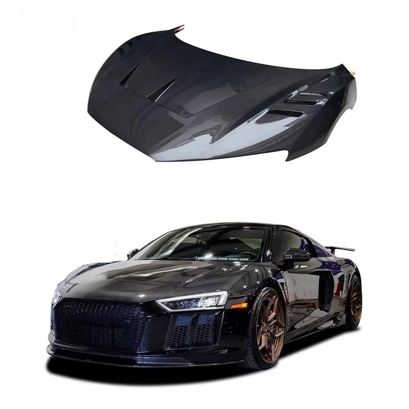Auto AccessoriesEngine Front Bonnet Dry Carbon Fiber Front Hood for  R8 V10 Gen 2 2020-2023
